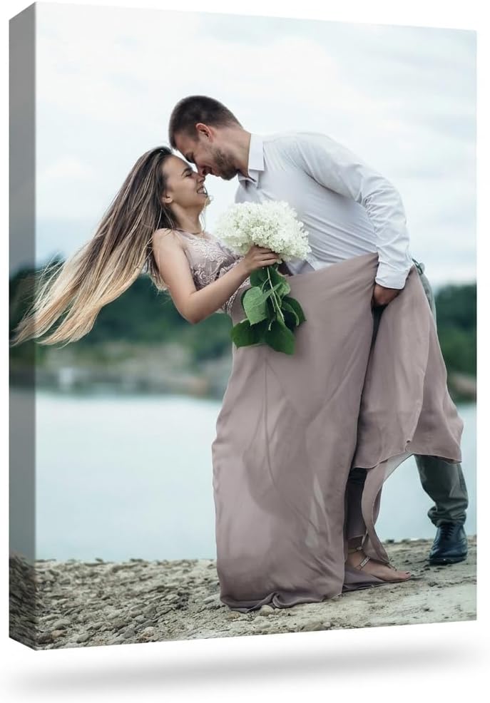 Custom Canvas Prints Personalized Photo Wall Art Decor Gifts Framed 8×12 | Great for gifts & home, Premium canvas, Fade-resistant inks, Gallery wrapped, Ready to hang, Ships next day, Made in USA