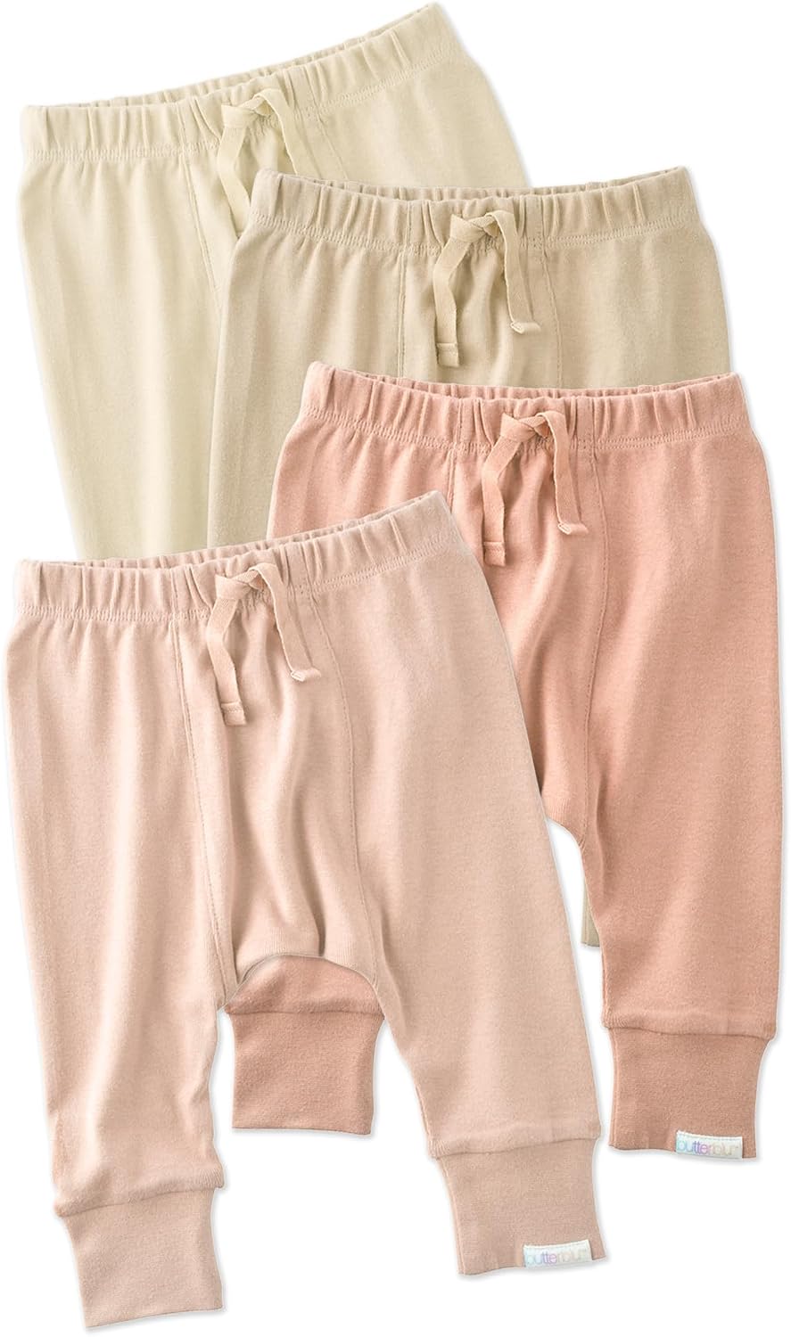 Jordan 4-Pack Jogger Baby & Toddler Pants 100% Organic Cotton Bottoms for Boys & Girls​
