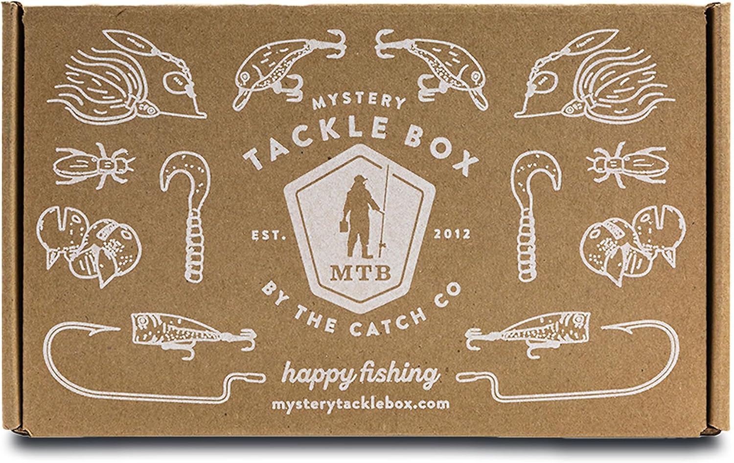 Catch Co Mystery Tackle Box Freshwater Largemouth and Smallmouth Bass Lures Fishing Kit