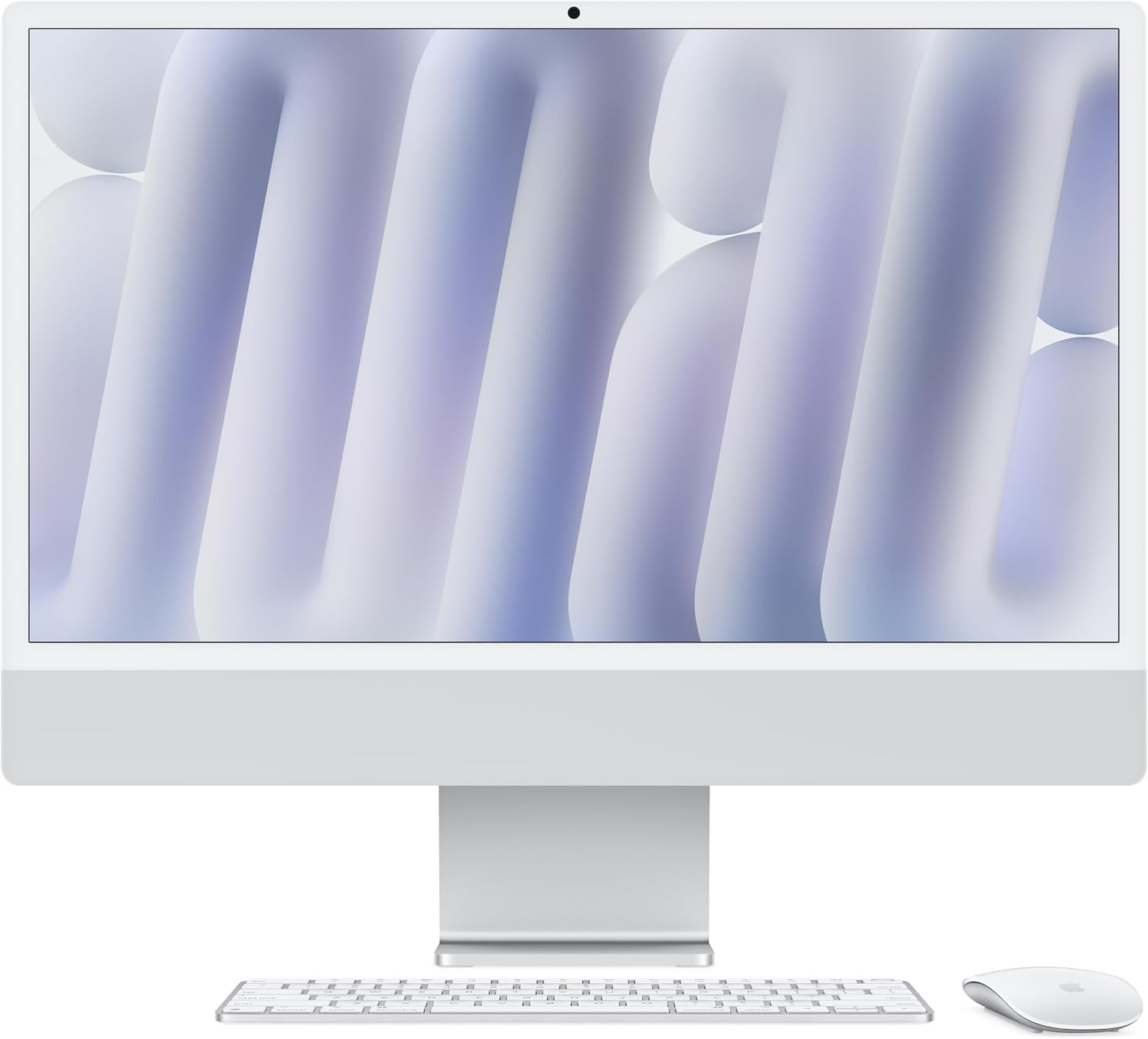 Apple 2024 iMac All-in-One Desktop Computer with M4 chip with 10-core CPU and 10-core GPU: Built for Apple Intelligence, 24-inch Retina Display, 24GB Unified Memory, 512GB SSD Storage; Silver