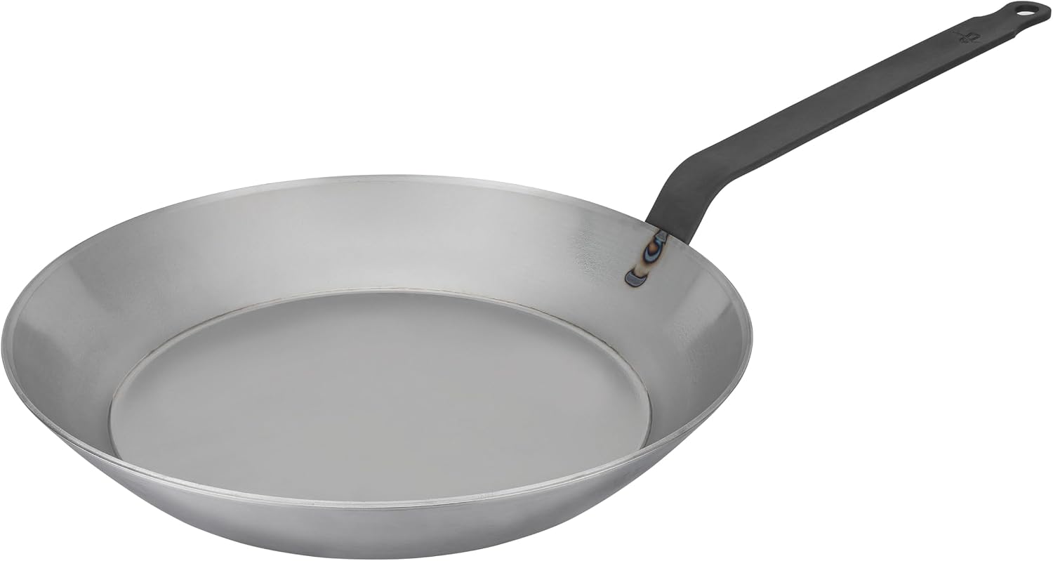 Matfer Bourgeat Black Carbon Steel Frying Pan, 8 1/2″