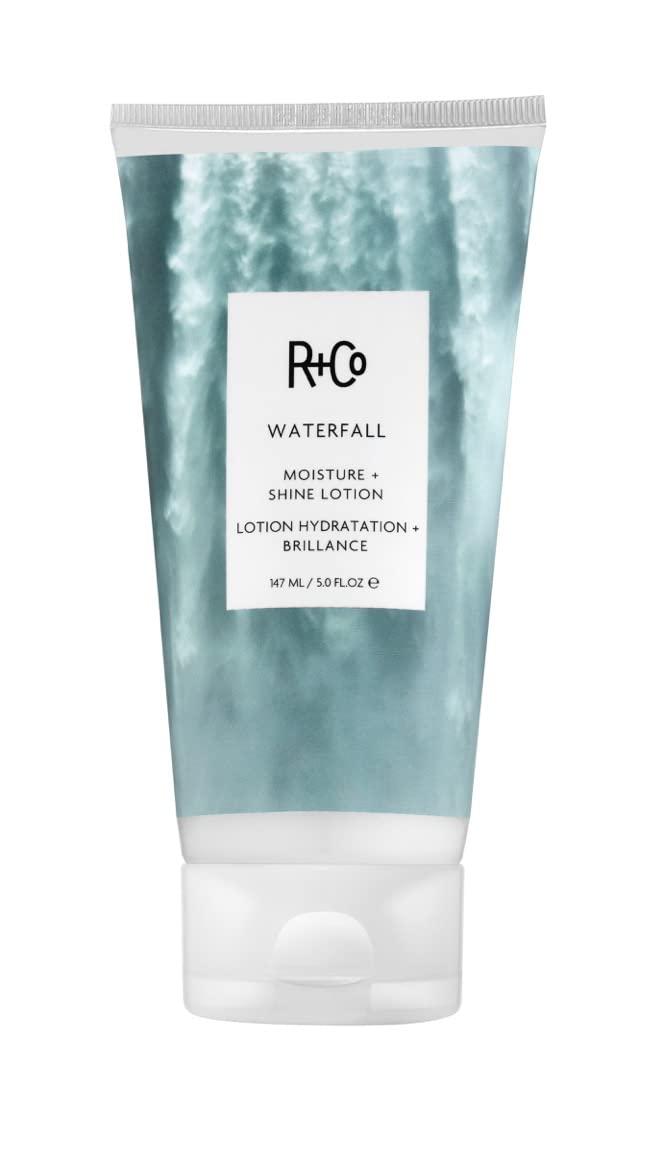 R+Co WATERFALL Moisture + Shine Lotion – Lightweight Hydration & Frizz Control, Softens & Adds Shine, All Hair Types