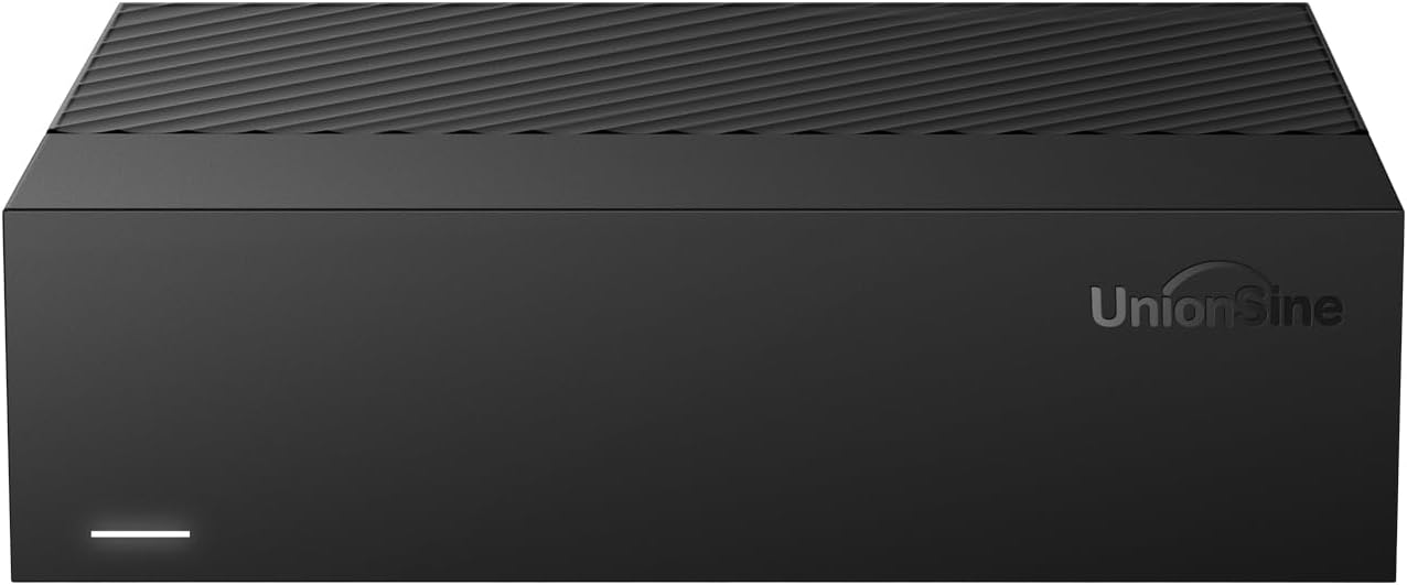 UnionSine Desktop External Hard Drive 10TB, USB3.0 3.5″ HDD Storage | HD3513 Compatible for PC, Mac, TV, Desktop, Laptop (Black)