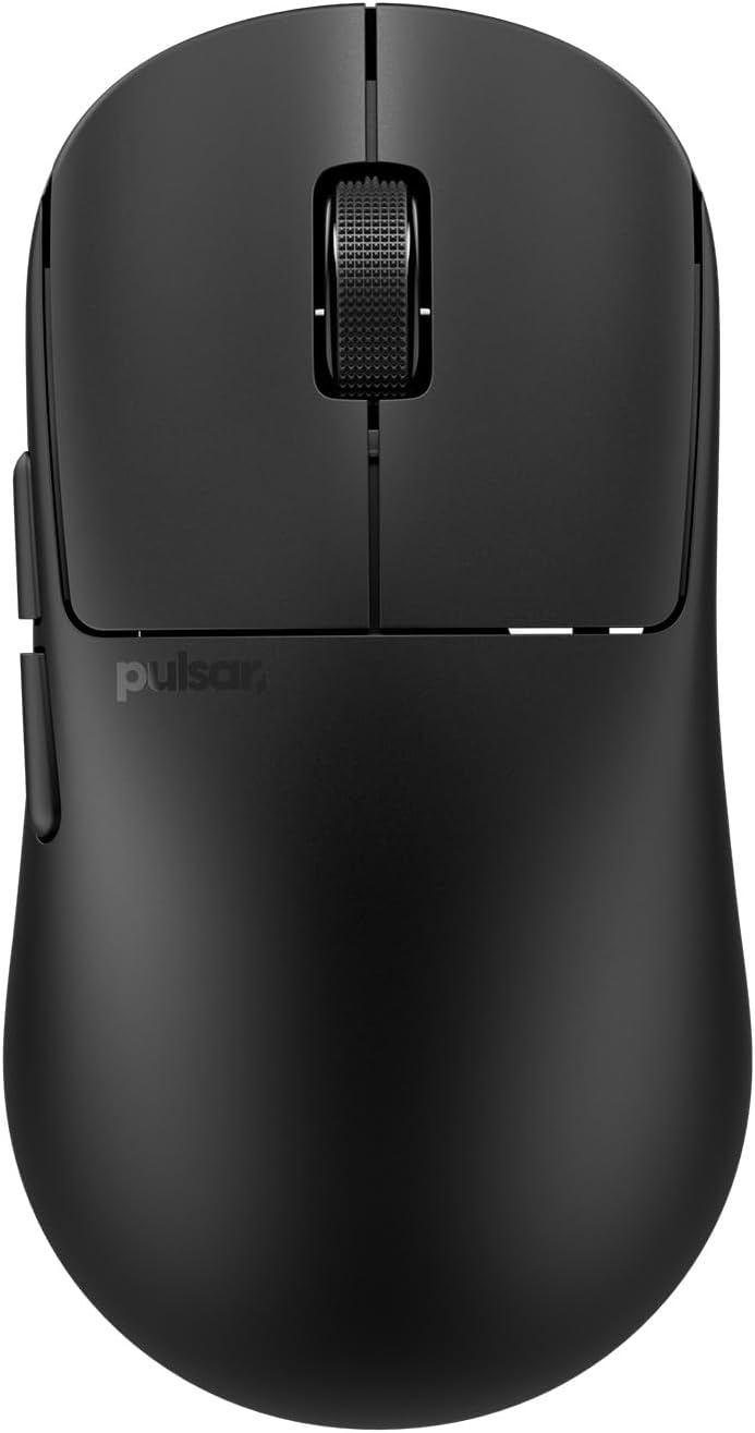 Pulsar Gaming Gears X2N Crazylight Wireless Gaming Mouse, Ultra Lightweight 1.34 oz (38g), Optical Switch, 32000 DPI, 750 IPS, XS-1 Sensor, 8k Compatible (Mini, Jet Black)