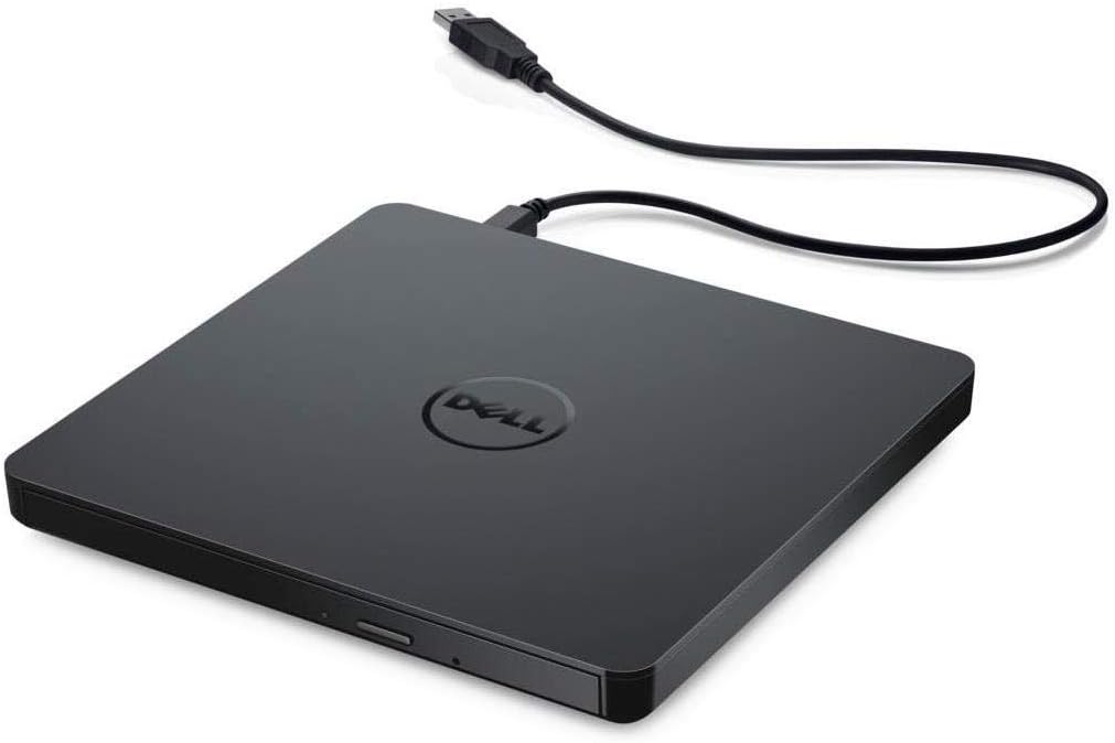 Dell USB Slim DVD +/- RW Drive DW316 – Plug and Play, 8 Watt Power Consumption, Windows 11 or Below – Black