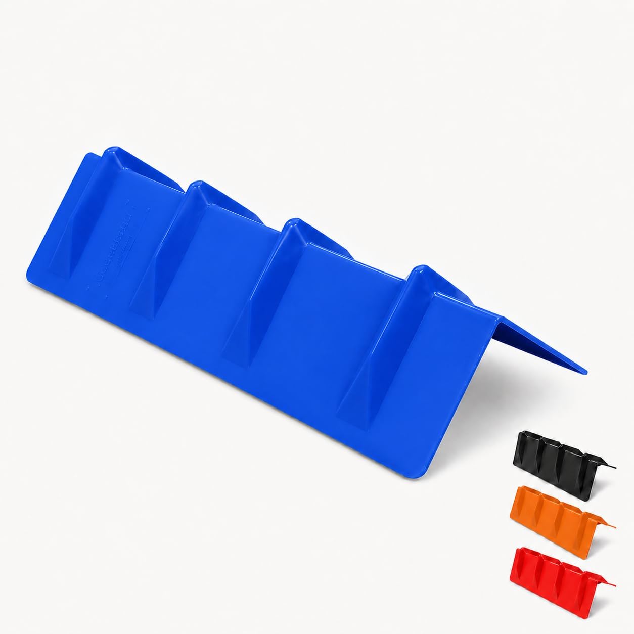 Edge Protectors Flatbed – Corner Protectors for Cargo Loads with Ratchet Strap Channel, Heavy Duty Plastic V Boards, Pallet Edge Protectors Made in USA (10 Pack, Blue, 8″ x 24″ x 8″)