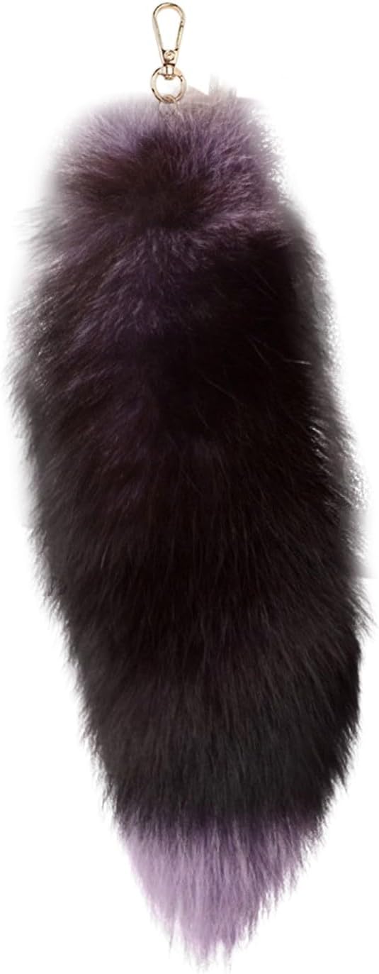 Fox Tail Keychain Long, Fluffy Therian Tail Faux Fur Keyring,Party Costume,Bag Accessories,Gifts for Women