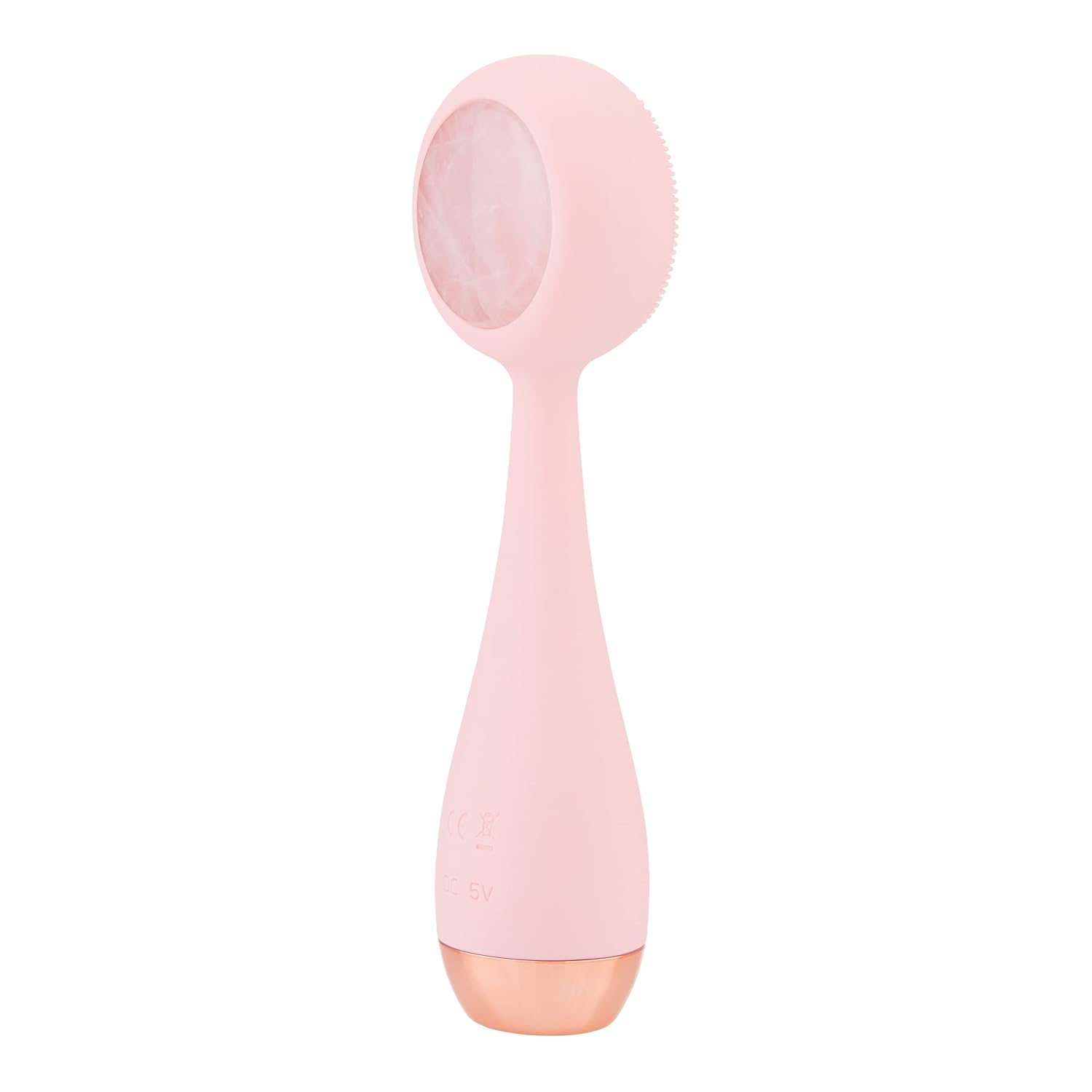 PMD Beauty Clean Pro – Electric Facial Cleansing Brush, Smart Facial Device with Silicone Brush & Heated Anti-Aging Aluminum, Gemstone, Precious Metal Massager