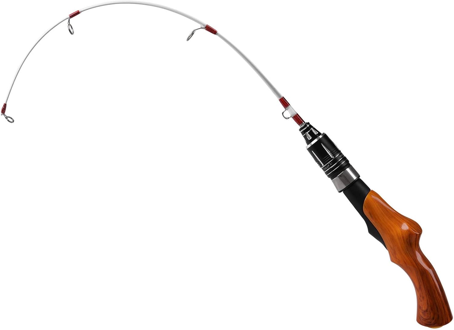 Ice Fishing Rod 22in Ultralight Small Spinning Rod for Ice Fishing | Ice Fishing Gear, Travel Kids Fishing Rod, for Walleye Perch Panfish Bluegill Crappie