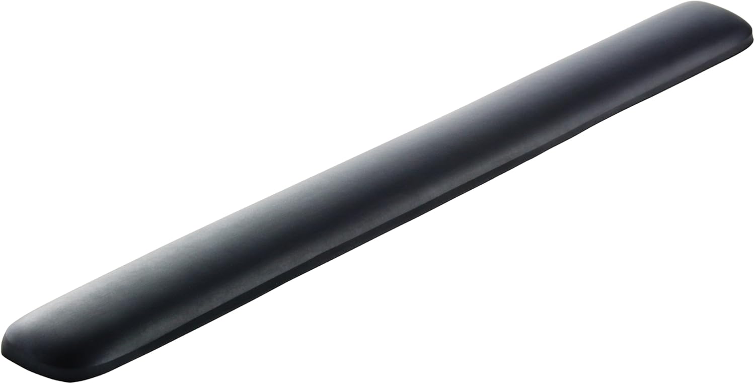 3M Gel Wrist Rest for Keyboards, Soothing 3M Gel Technology and Satin Smooth Cover for All Day Comfort and Support, Durable and Easy to Clean, 19″, Black (WR85B)