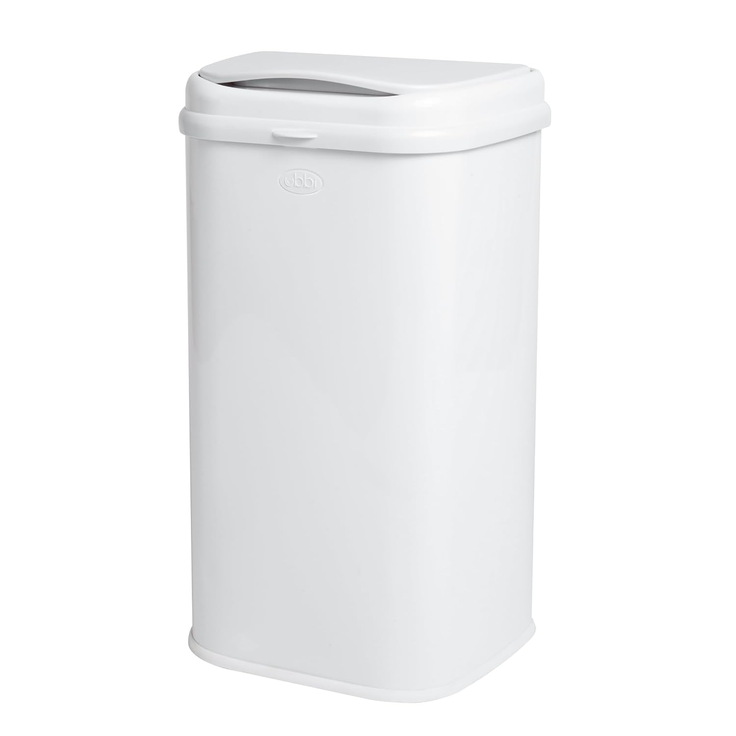 Ubbi Adult Diaper Pail, 13-Gallon Stainless Steel Incontinence Disposal Bin | Odor Locking Trash Can for Adult Diapers, Elderly Care & Caregivers, No Special Bags Required, White