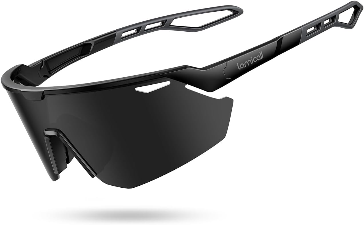 Lamicall 24g Polarized Sports Sunglasses for Men Women – UV400 Protection Sun Glasses for Baseball Running Cycling Fishing