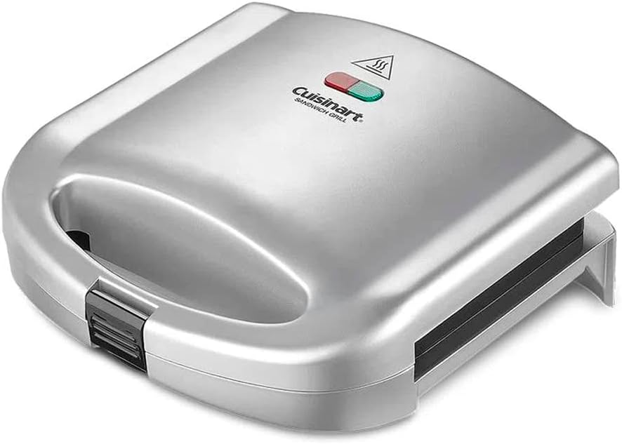Cuisinart Sandwich Grill, Silver, WM-SW2N1NAS