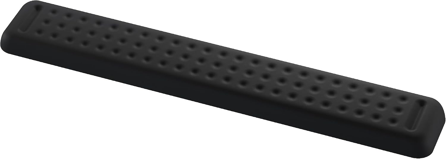 Keyboard Wrist Rest – 17 3/8 in Wrist Rest for Computer and Laptop with Massage Dots, Memory Foam Wrist Pad for Keyboard with Non-Slip PU Base for Ergonomic Wrist Support.