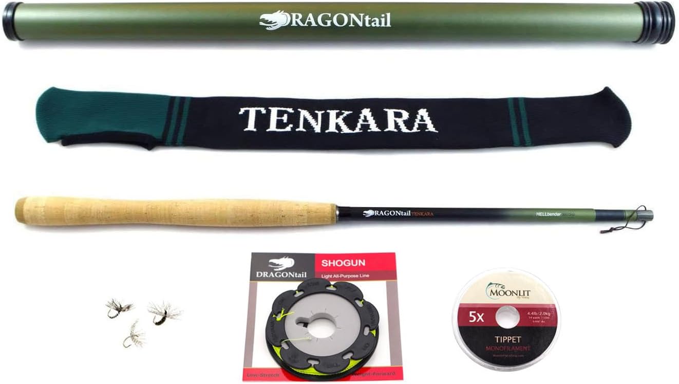 DRAGONtail Tenkara Hellbender Zoom 13′ / 11.3′ Tenkara Fly Fishing Rod