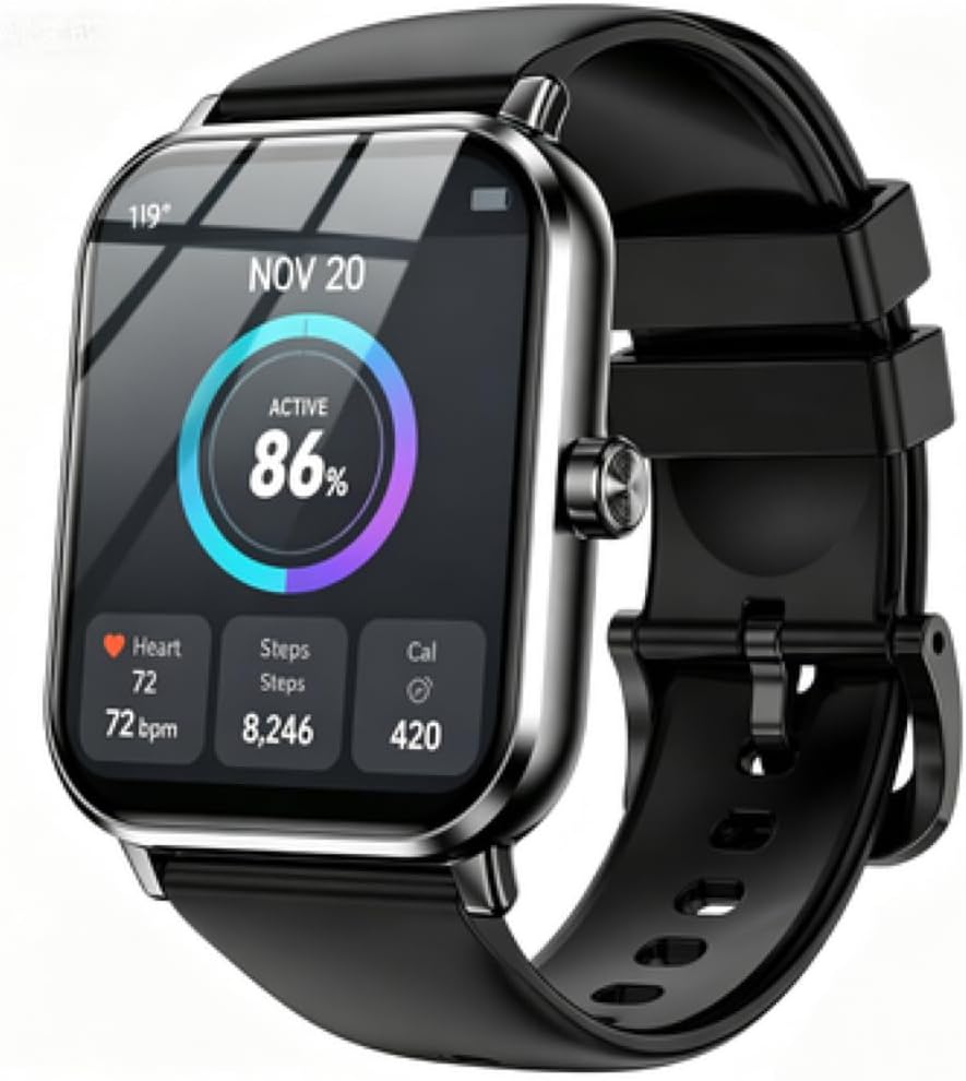 Smart Watch for Men Women, 1.83″ Touch Screen Smartwatch with Heart Rate Sleep Monitor, Step Calorie Counter IP68 Waterproof Activity Tracker, Smart Watches Compatible with iPhone Android Phones