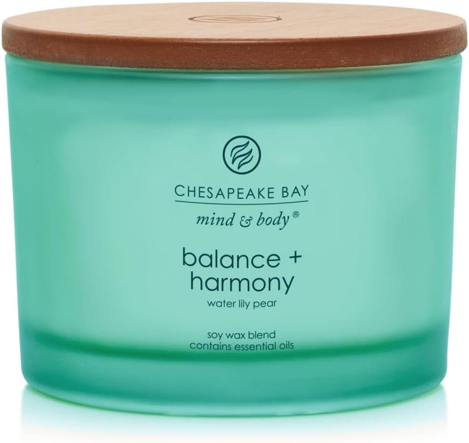 Chesapeake Bay Candle Scented Candle Balance + Harmony (Water Lily Pear) Coffee Table Home Décor