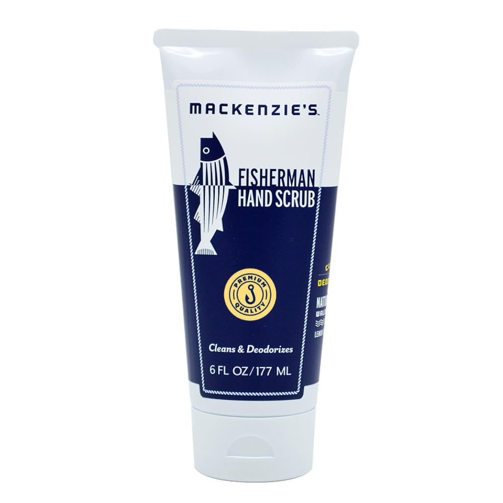 MacKenzie’s Fisherman Hand Scrub – Hand Cleanser – Hand Deodorizer – 6 oz | Gifts for Fishermen, Gifts for Cooks, Gifts for Mechanics, Gifts for Tradesmen, Gifts for Gardeners, Proudly Made in the USA