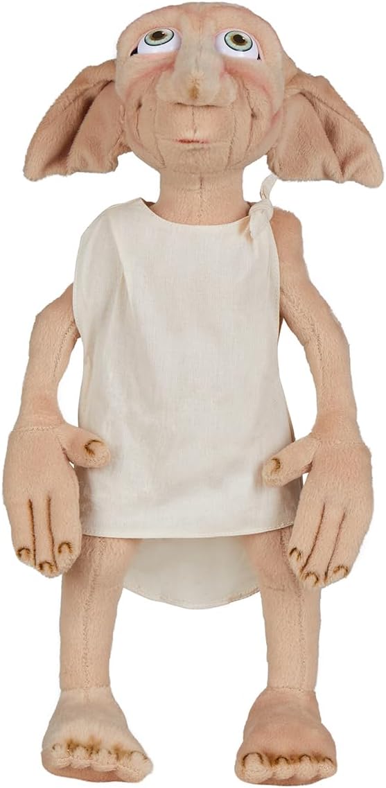 Harry Potter Dobby Soft Toy – Large 16″ Plush Toy House Elf with Posable Arms & Legs – Collectible Stuffed Animal – Gift for Fans, Kids & Collectors