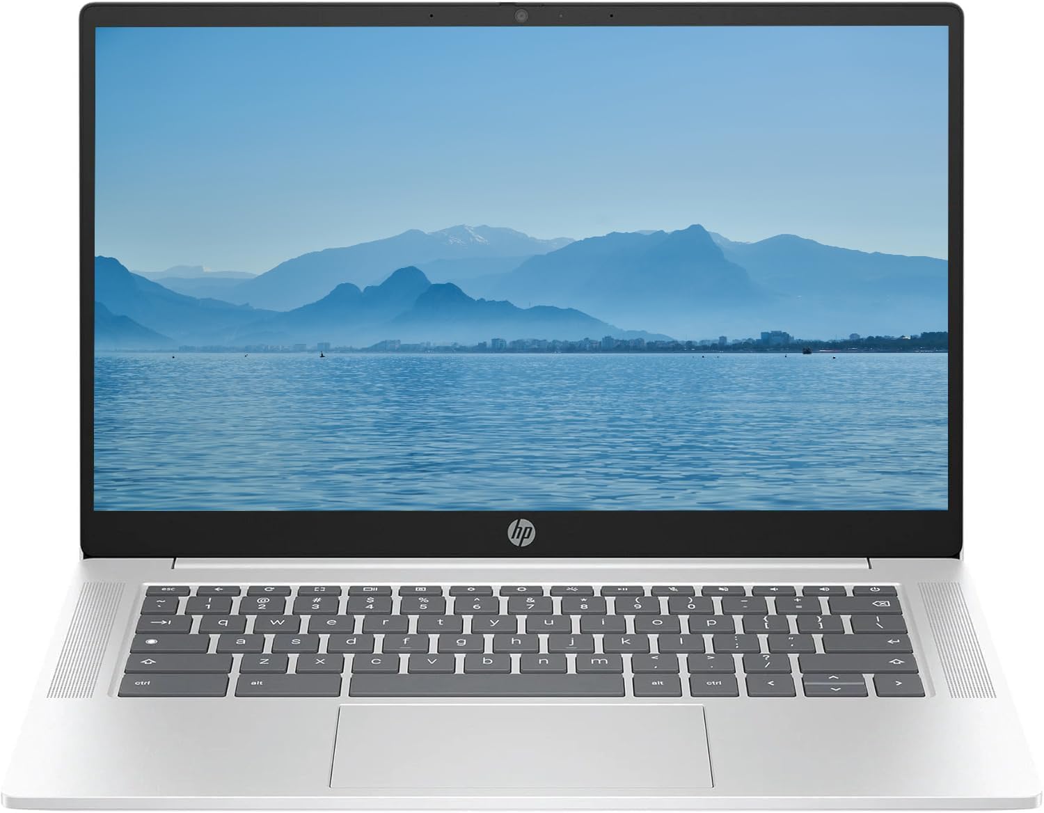 HP 2026 Lightweight Portable Chromebook, 14” HD IPS Display, Intel Quad-Core N Processor Up to 3.70GHz, 4GB DDR5, 128GB SSD Storage, Ultra-Fast 6th Gen WiFi, Chrome OS, Pastel Silver, Renewed