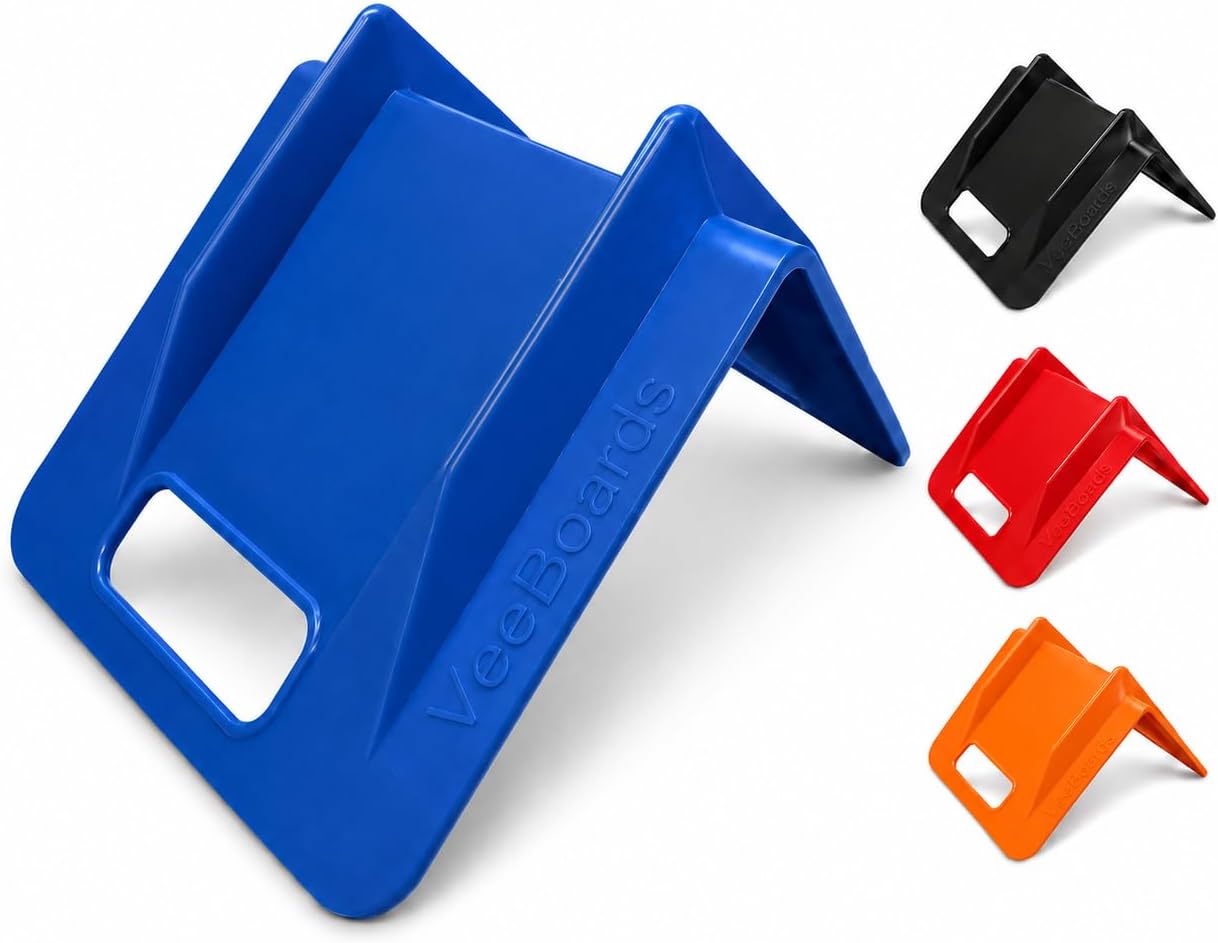 Edge Protectors Flatbed – Corner Protectors for Cargo Loads with Ratchet Strap Channel, Heavy Duty Plastic V Boards, Pallet Edge Protectors Made in USA (10 Pack, Blue, 8″ x 10″ x 8″)