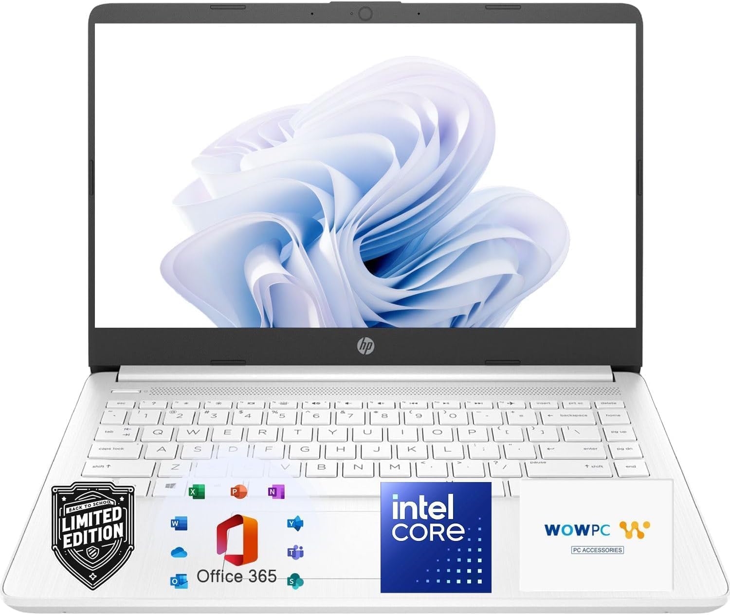 HP 2026 Everyday 256GB SSD + 64GB eMMC Laptop • Microsoft Office 365 Included • Intel Core • Thin & Portable • Long Battery Life • Windows 11