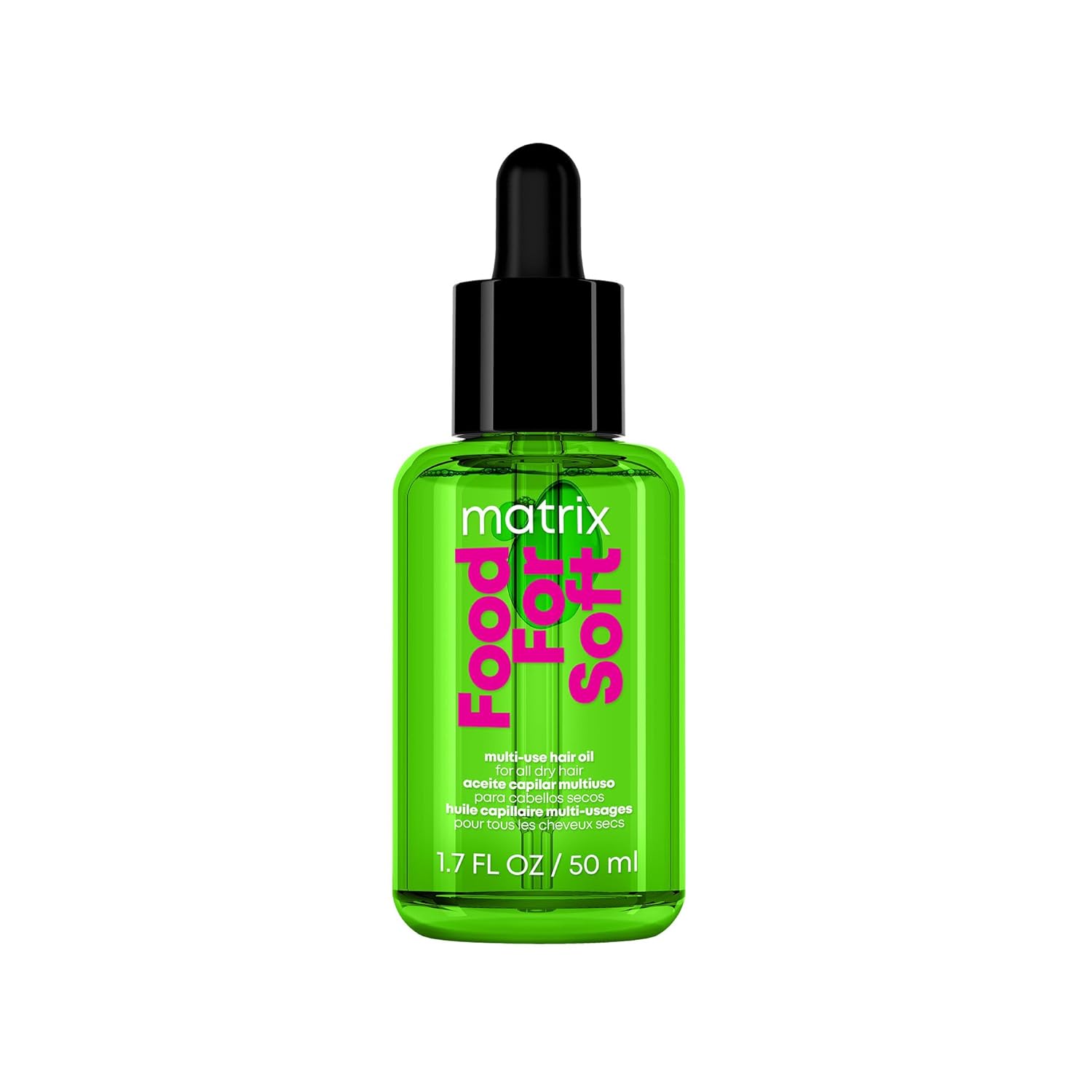 MATRIX Food For Soft Hair Serum Oil For Dry and Brittle Hair – Softens, Smooths and Adds Shine With Heat Protection, Repairing Leave In With Avocado Oil, For All Hair Types