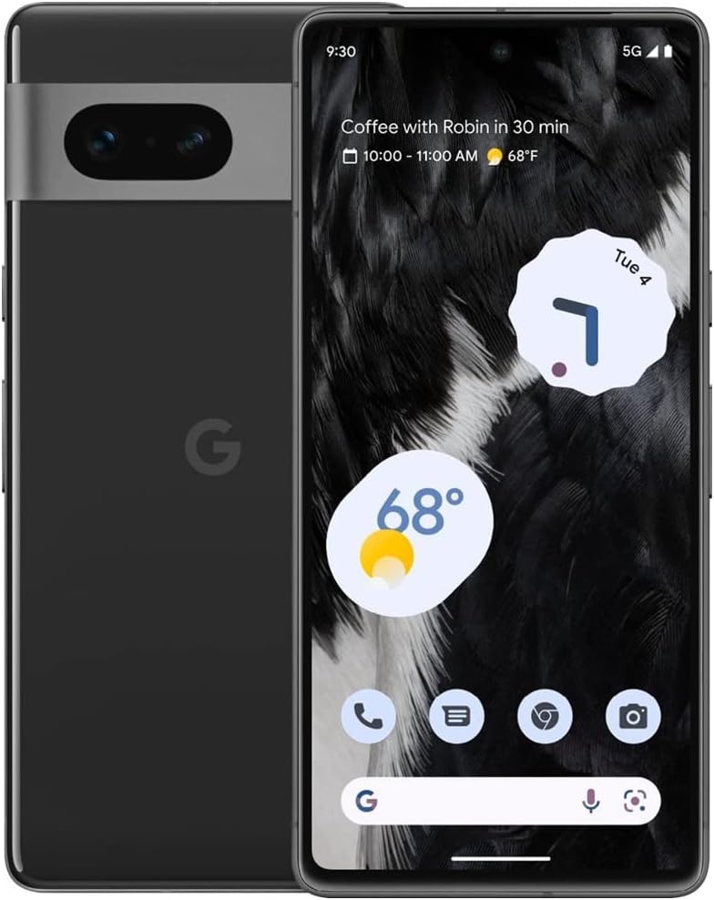 Google Pixel 7 5G, 128GB, Obsidian – Unlocked (Renewed)