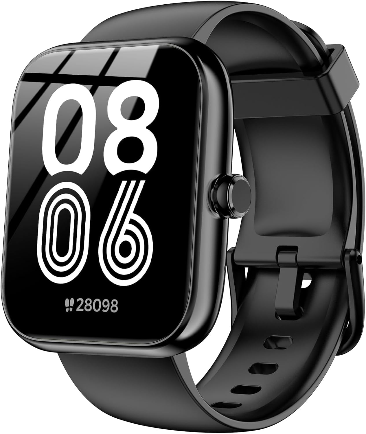 Smart Watch with Alexa Built-in 1.83″ HD 2026 Health Fitness Tracker Bluetooth Calls and Notifications 120+ Sport Modes Heart Rate Sleep Monitor Fitness Watch IP68 Waterproof iPhone Android (Black)