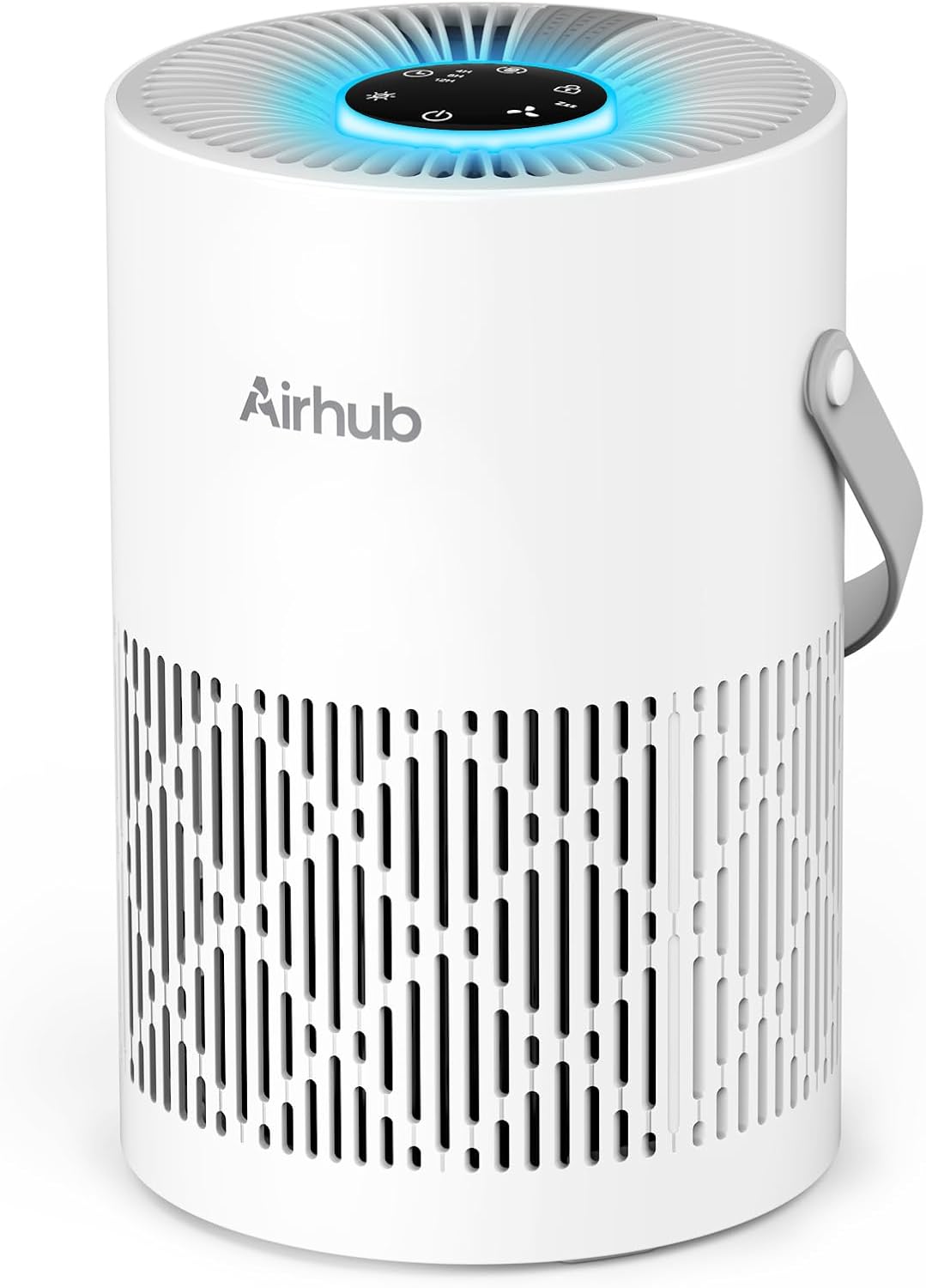 Air Purifier for Bedroom Home, Covers Up to 880 Ft², True HEPA Quiet 3-in-1 Air Purifiers Filter, 20dB Sleep Mode, Air Cleaner, 360° Intake, Remove Dust, Smoke, Pet Dander & Odors, White