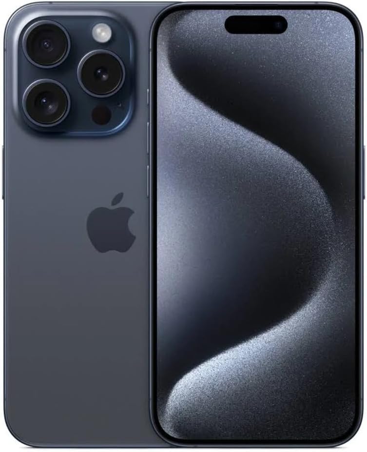 Apple iPhone (Renewed Premium) 15 Pro, 512GB, Blue Titanium – Unlocked