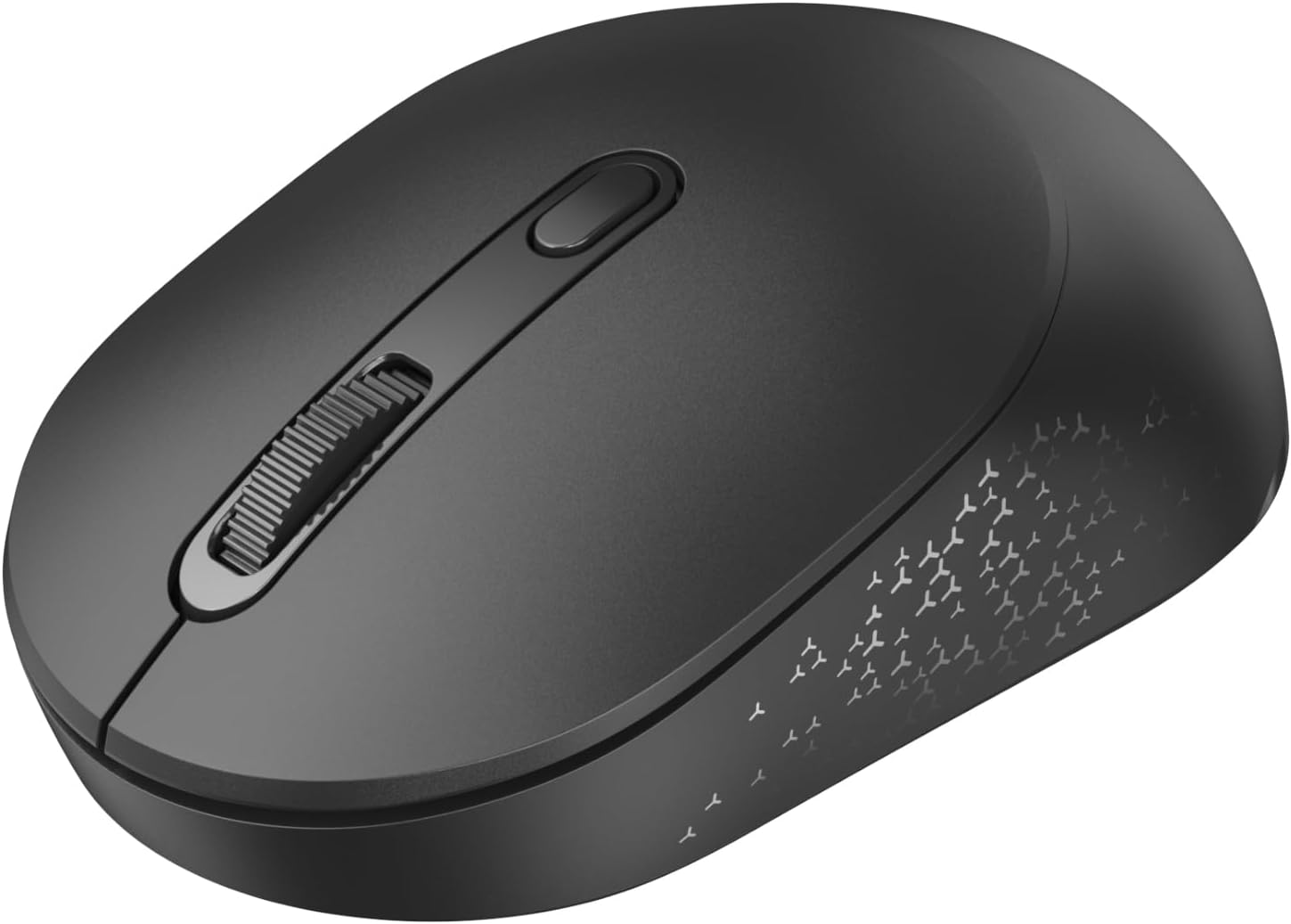 TECKNET 3-Device Portable Wireless Bluetooth Mouse for Laptop Black | Silent Click, Ambidextrous Ergonomic Design, Adjustable 4800 DPI, Wide Compatibility for Laptop, PC, iPad, MacBook