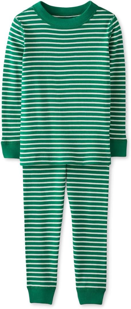 Hanna Andersson baby-boys Striped Long John Pajama Set (Infant/Toddler/Little Kid/Big Kid)