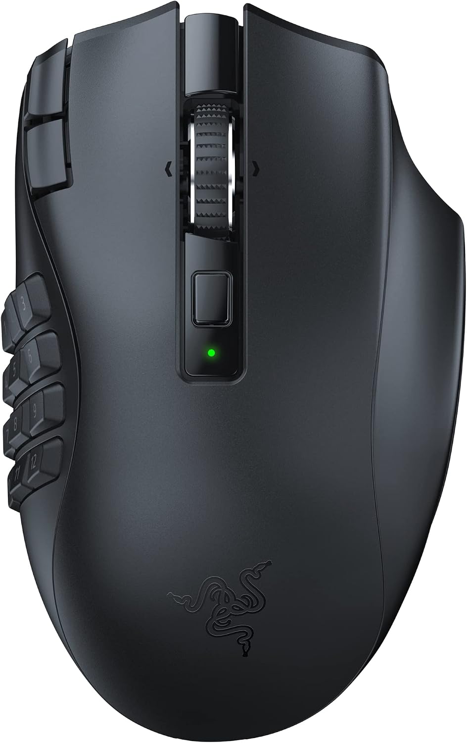 Razer Naga V2 HyperSpeed Wireless MMO Gaming Mouse: 19 Programmable Buttons – HyperScroll Technology – Focus Pro 30K Optical Sensor – Mechanical Mouse Switches Gen-2 – Up to 400 Hr Battery Life