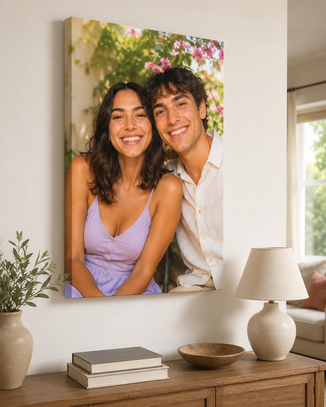 PicPrint Custom Photo Canvas 11×14 (Portrait) – Add your photos to make it yours. Made in USA.