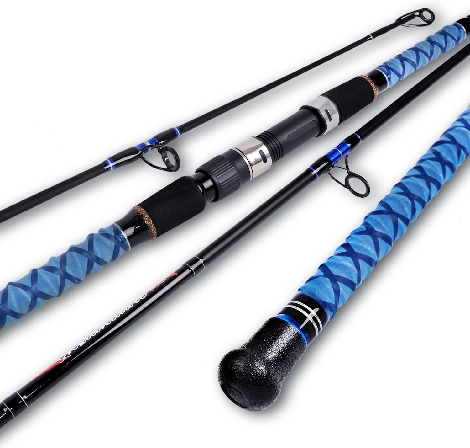 Fiblink Surf Spinning Fishing Rod Carbon Travel Surf Rod 2 Piece/3 Piece/4 Piece Spinning Fishing Rod 9’/10’/11’/12’/15′