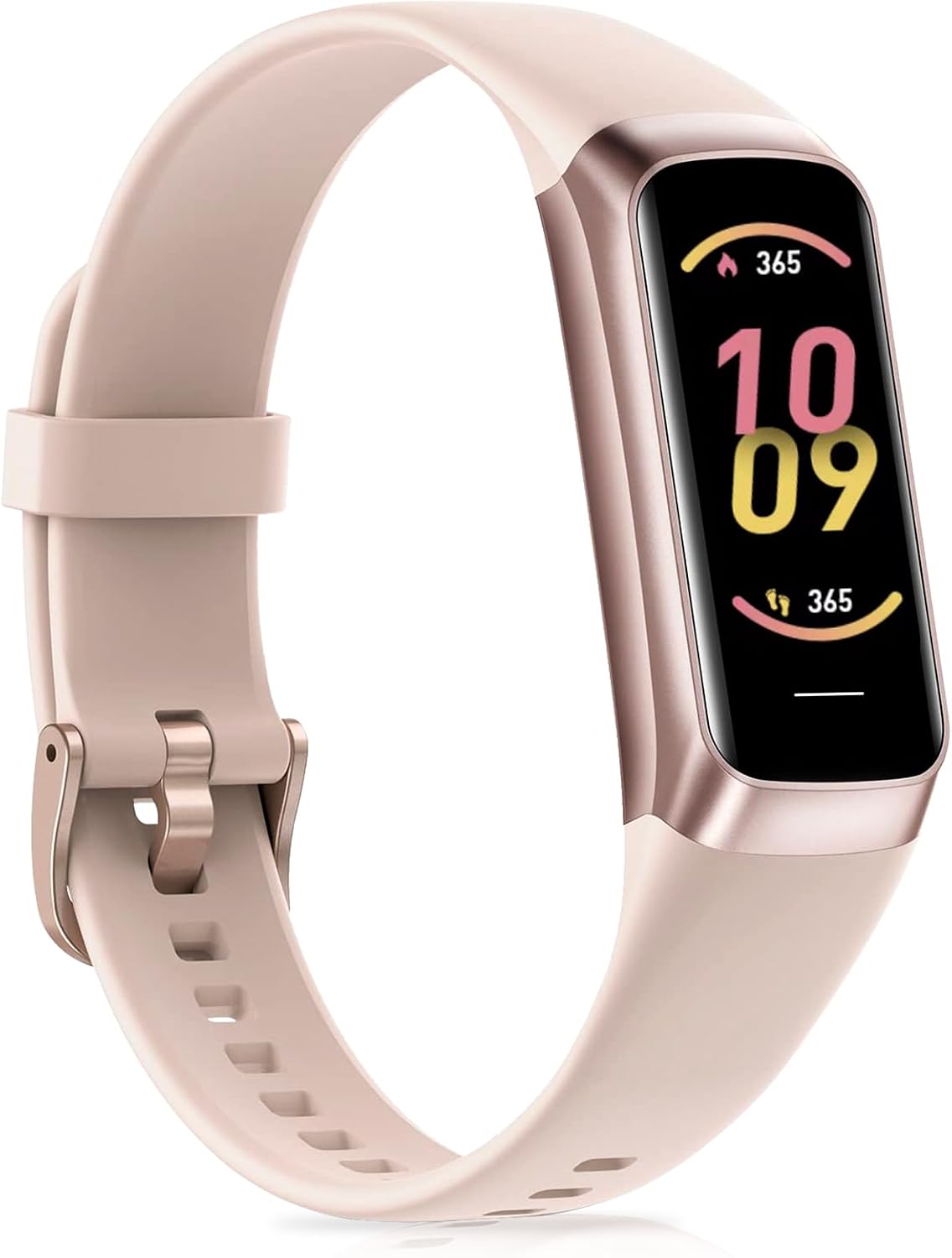 Fitness Tracker with 24/7Heart Rate, Blood Pressure, Sleep Tracking, Calorie, Activity Tracker with 1.1″ AMOLED Color Screen, Waterproof Step Tracker for Android iPhones Women Men