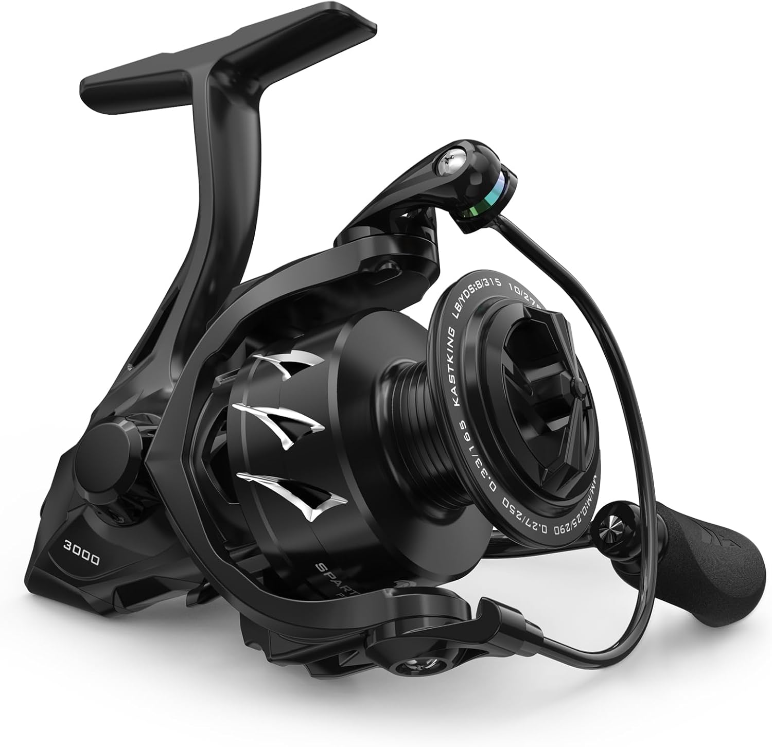 KastKing Spartacus II Plus Spinning Reel – IPX5 Waterproof Freshwater/Saltwater Fishing Reel, 22LB Drag, 5.2:1 Gear Ratio, 7+1 Stainless Steel Bearings, Instant Anti-Reverse, Anodized Aluminum Spool
