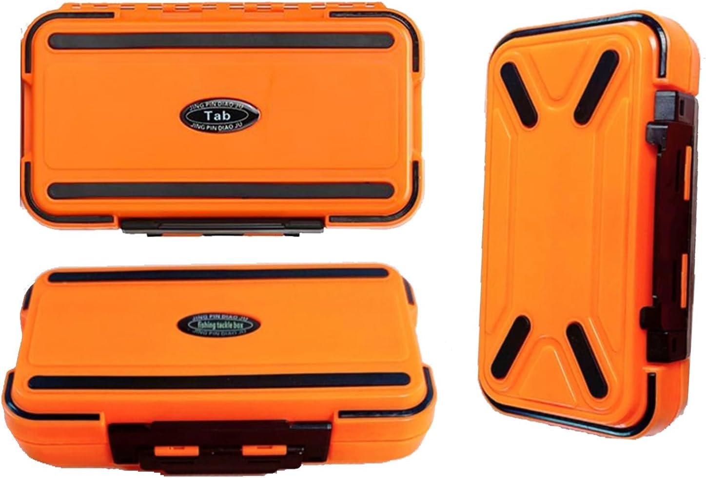 Waterproof Fishing Tackle Box, Floating Storage, Double-Sided Lure Box with Adjustable Dividers, Jewelry Organizer Making Kit Container for Earring Tool, Hook Beads Storage.