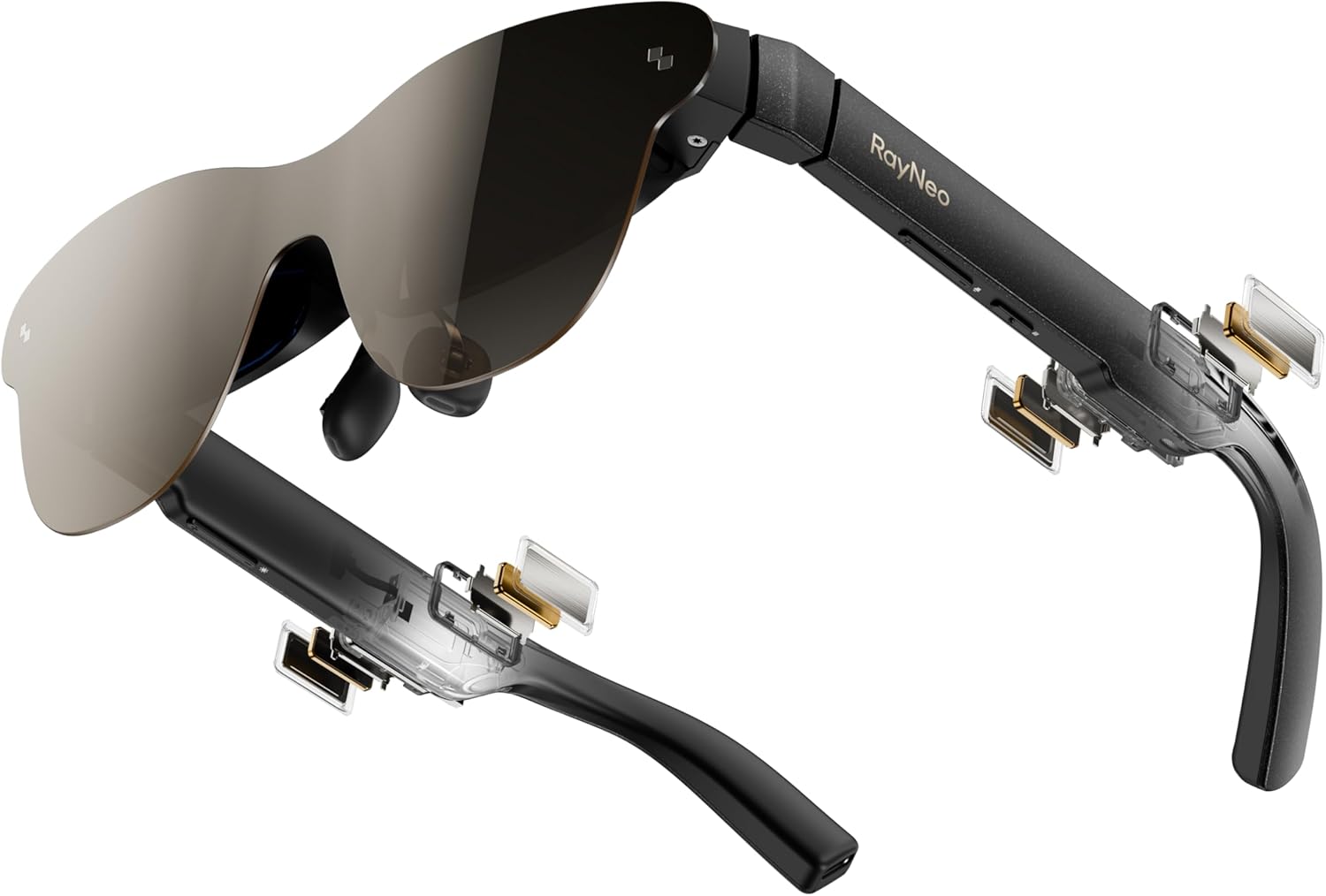 RayNeo Air 3s Pro AR/XR Glasses – 201” 1200 Nits 120Hz HueView 2.0 Video Display, Smart Gaming Glasses for iPhone 17,16,15/Android/Mac/Switch 2/PS5/SteamDeck – Next-Gen Personal Theater