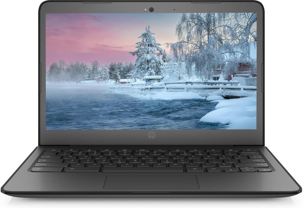 HP 11.5” HD Brightview Chromebook, Intel Processor Up to 2.39GHz, 4GB Ram, 16GB Storage, Ultra-Fast WiFi, Chrome OS, Dale Black(Renewed)