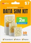 SpeedTalk Data Only SIM Card Prepaid USA Coverage | 2GB for 30 Days | 5G/ 4G LTE Network for IoT, GPS Trackers, Tablets, Trail Cameras | Triple Cut 3-in-1 SIM Kit | No Voice & No Text