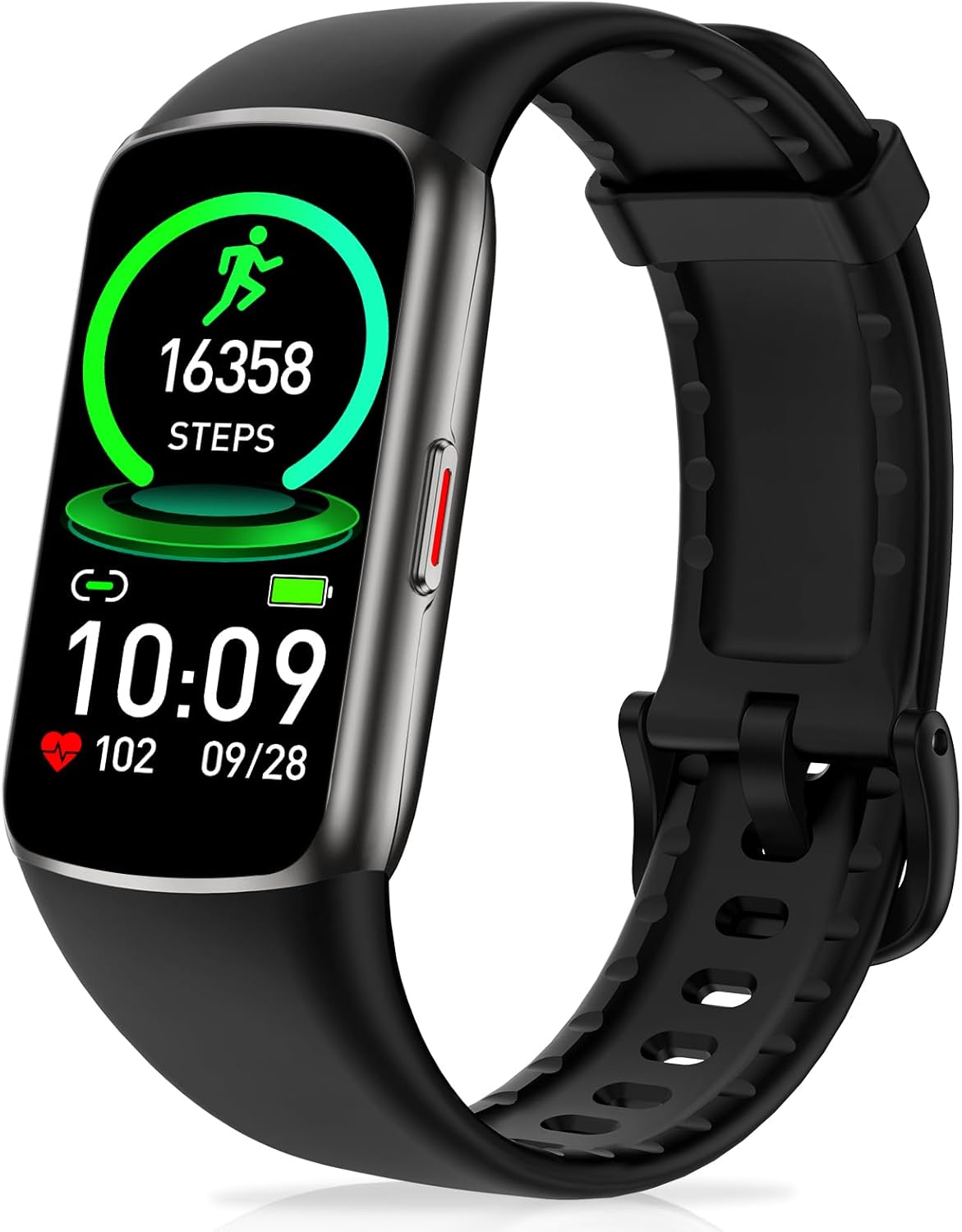 Zeacool Fitness Tracker with 24/7 Heart Rate, Blood Oxygen Sleep Monitor, 123 Sports Modes Calories Smart Watch,IP68 Waterproof Step Counter Activity Trackers Health Pedometer for Women Men (Black)