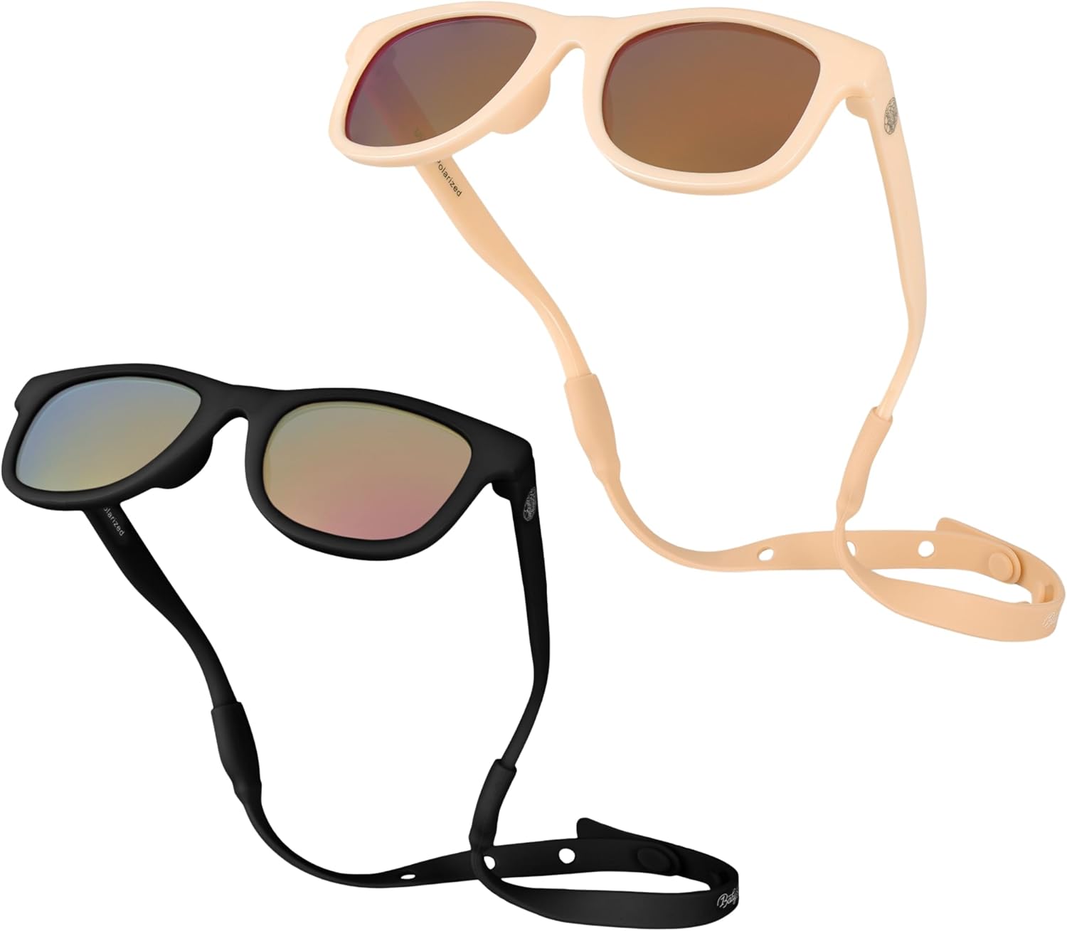 Polarized Baby Sunglasses With Strap - Unbreakable Flexible Infant Sunglasses For Toddlers Newborns 0-24 Months