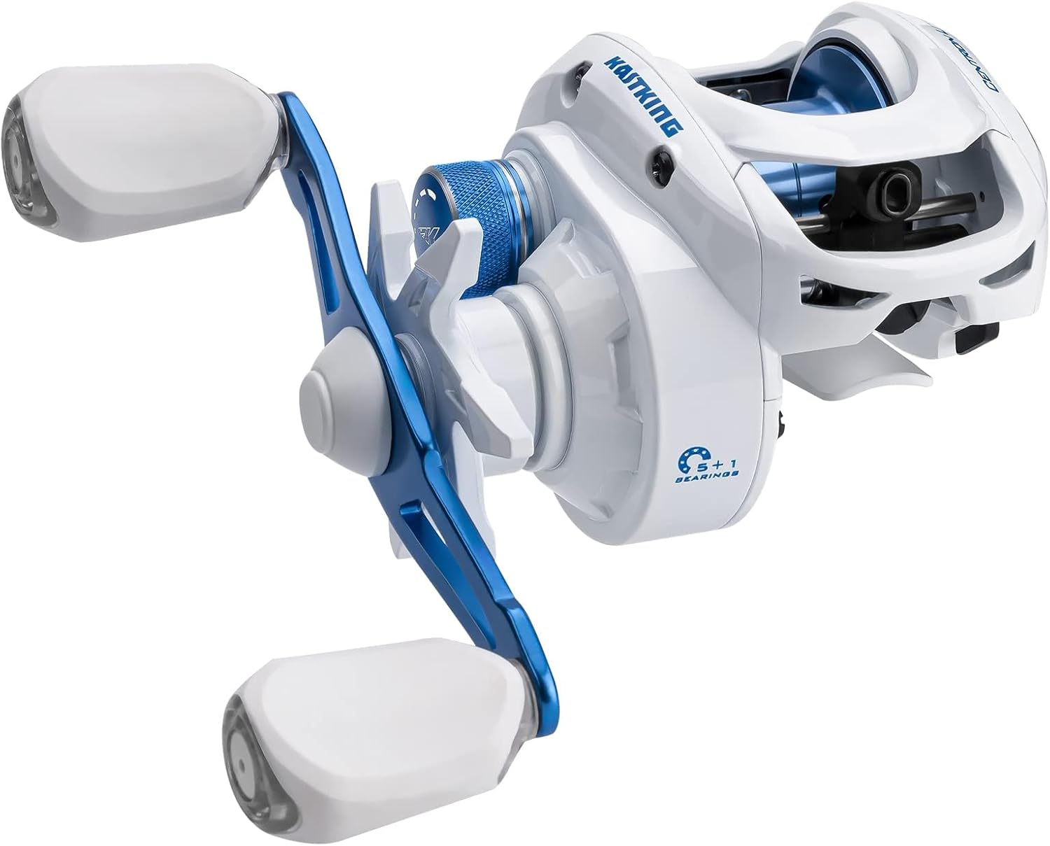 KastKing Centron Lite Baitcasting Fishing Reel – Lightweight, Glass Fiber Infused Nylon Frame – 7.6 OZ – 5 + 1 Anti-Reverse Ball Bearings, 7.1:1 High-Speed Gear Ratio Fishing Reel with Compact Design