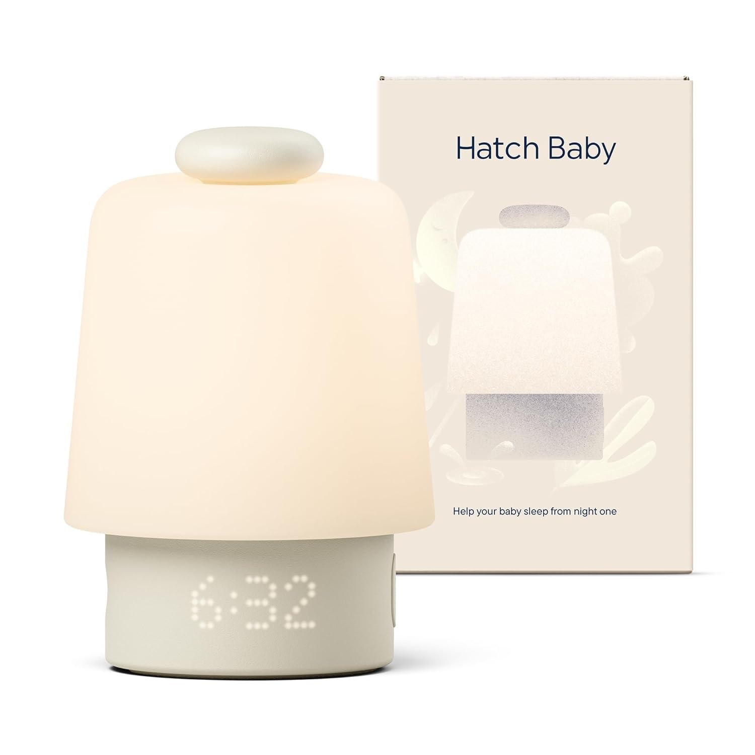 Hatch Baby Sound Machine, Night Light (Putty) | Sleep Support | Registry Essential, Routine Builder, Time-to-Rise Alarm Clock, White Noise, Nursery Stories, Toddler Kids (Wi-Fi)