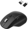 Keychron M6 Silent Wireless Gaming Mouse, 1000Hz, Bluetooth/2.4G/Wired, PixArt 3311 Sensor (12K DPI), 86g, 5 On-Board Memory Profiles for Plug & Play, Programmable for Mac/Win/Linux – Black