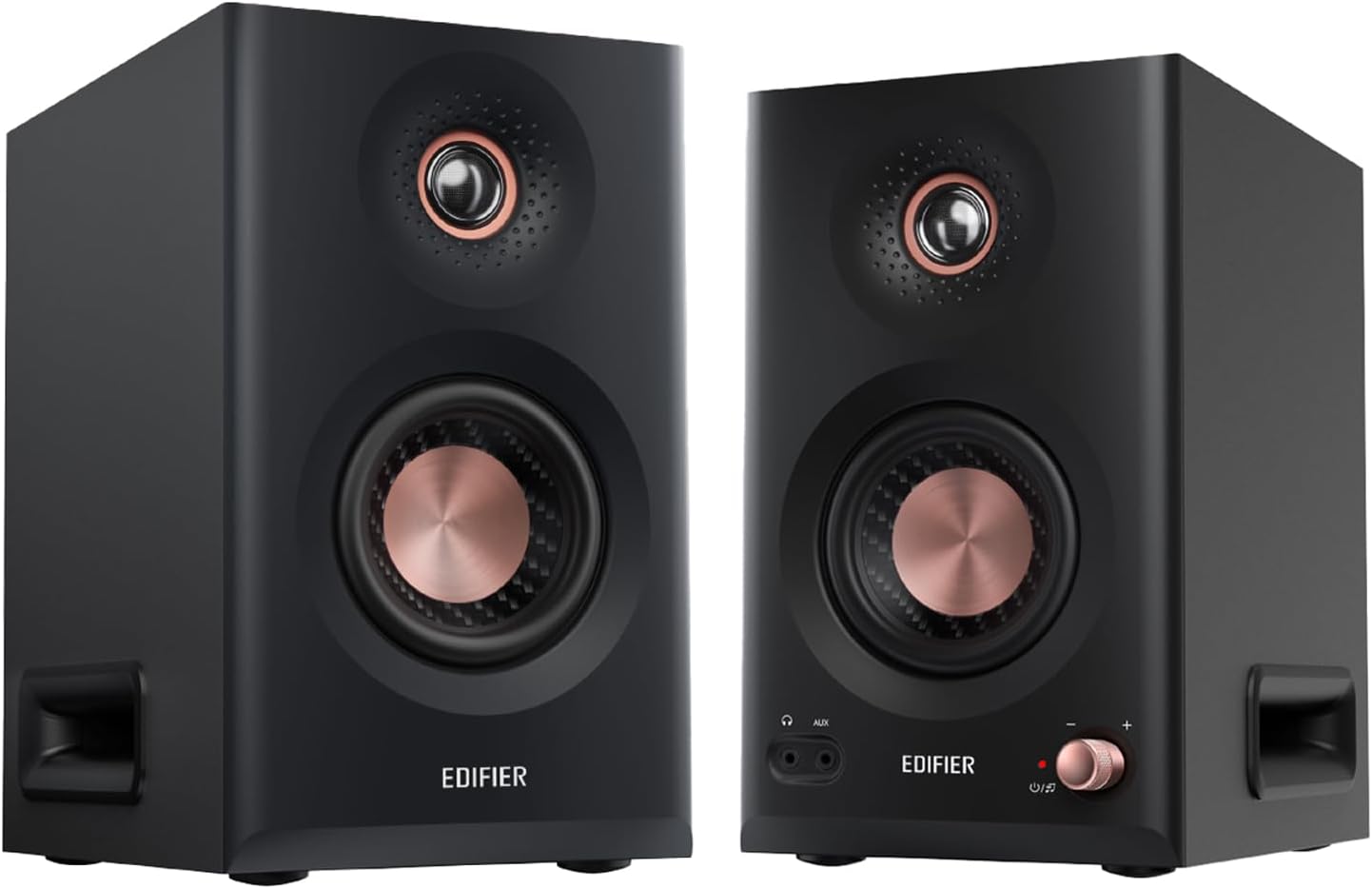 Edifier MR5 2.0 Studio Monitor Bookshelf Speakers, 110W(RMS), Hi-Res Audio, Bluetooth 6.0, 3-Way Active Design, Room Compensation, XLR/TRS/RCA Inputs, Compact Size for Home Studio & Music – Black