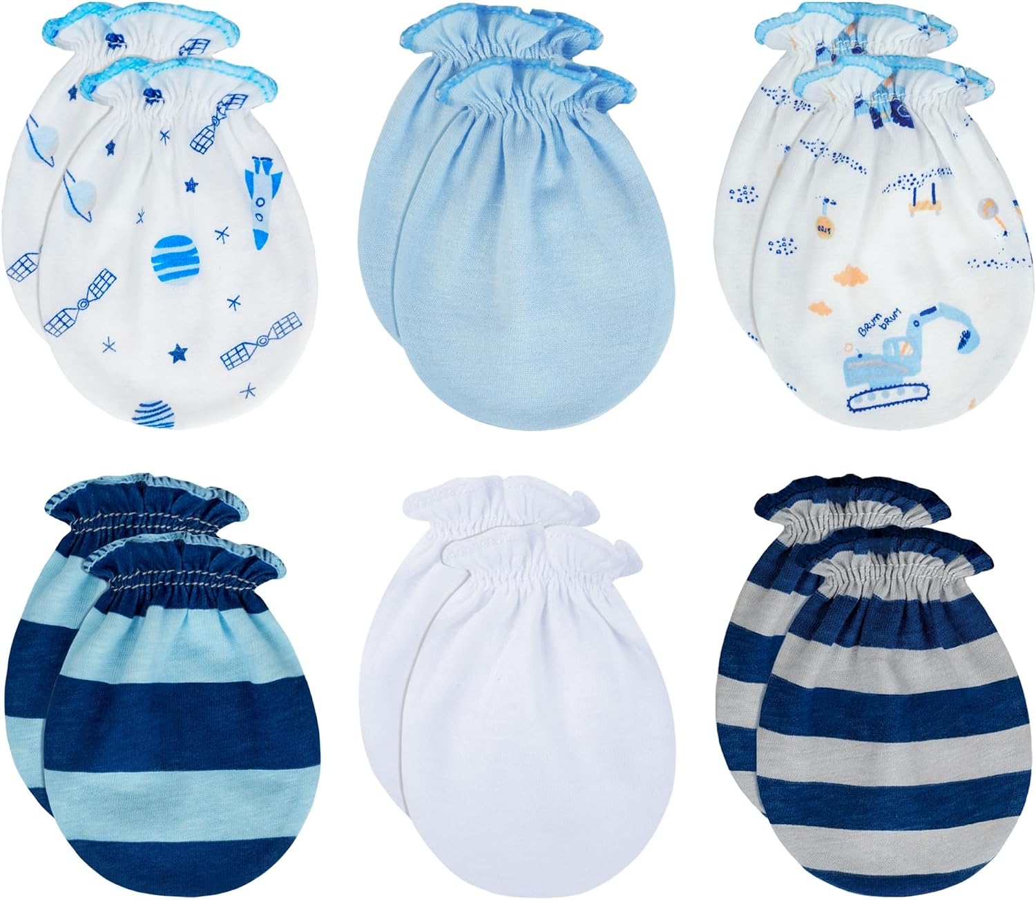 RATIVE Baby Mittens No Scratch, Newborn Gloves 0-6M, Registry Essential