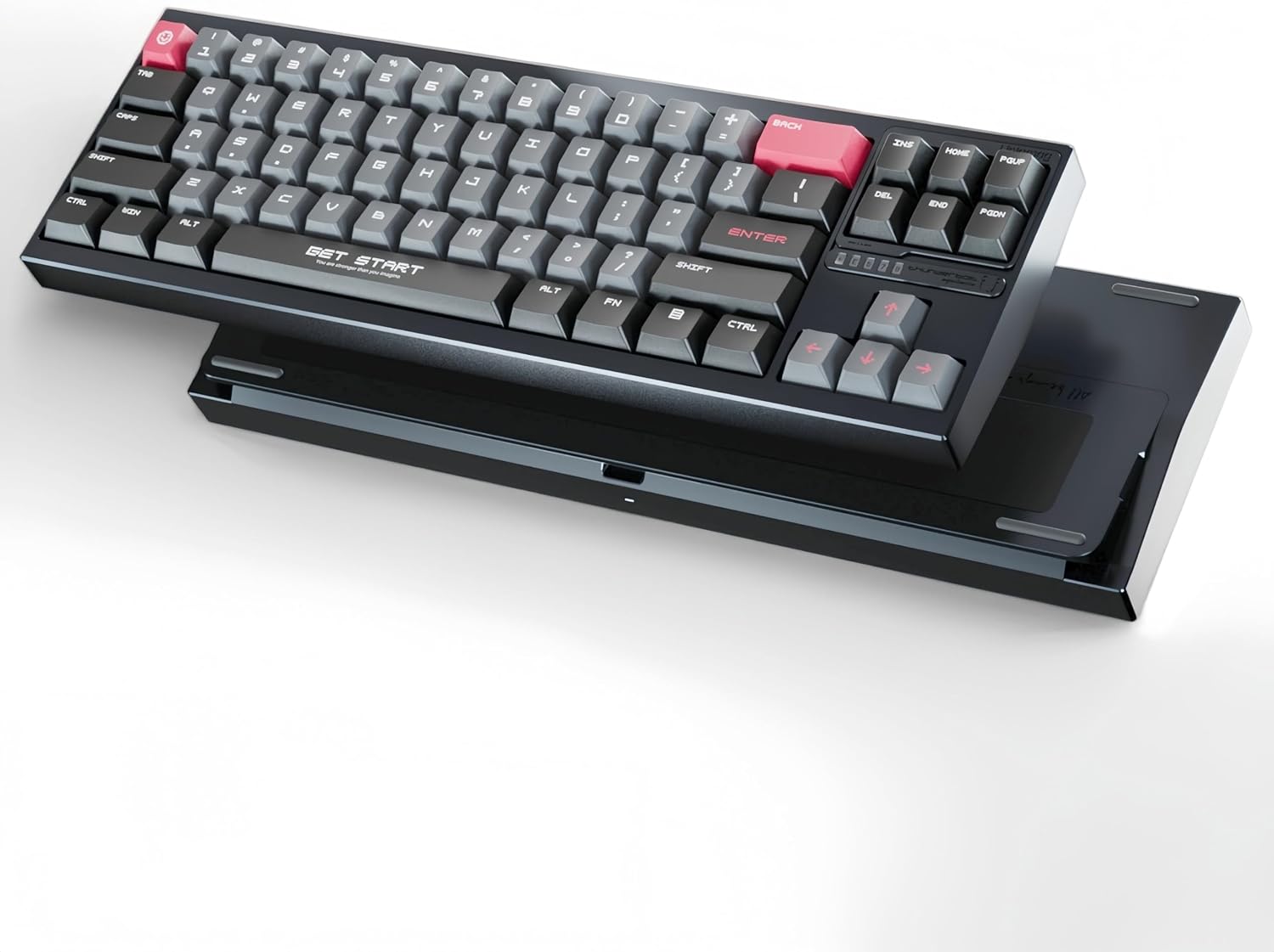 TMR Keyboard, Springless Maglev Switch, Alloy Weighted Base (UQ71G) | 8K Polling Rate, 0.08ms Latency, 0.005mm Precision, 0.001-3.5mm Actuation Travel, RGB Lighting, Gasket-Mount, PC+Mac Ready